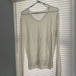 Lightweight white sweater